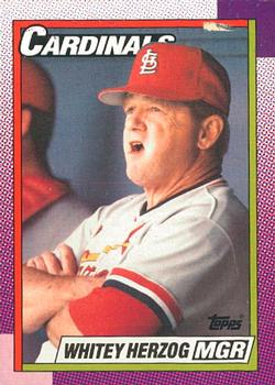 #261 Whitey Herzog - St. Louis Cardinals - 1990 O-Pee-Chee Baseball