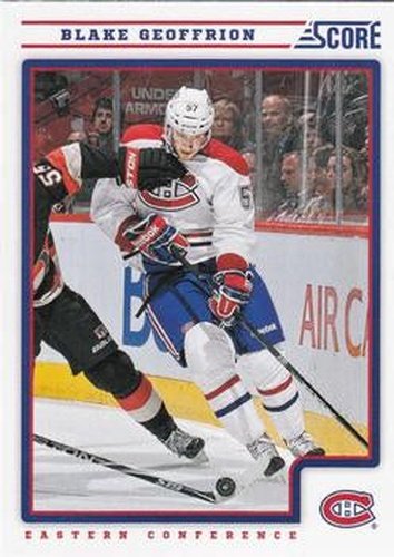 #261 Blake Geoffrion - Montreal Canadiens - 2012-13 Score Hockey
