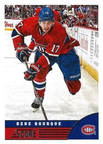 #261 Rene Bourque - Montreal Canadiens - 2013-14 Score Hockey