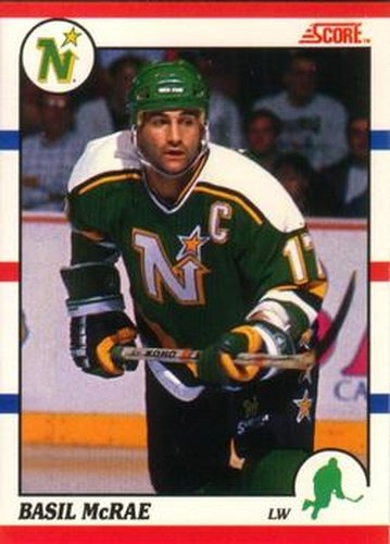 #261 Basil McRae - Minnesota North Stars - 1990-91 Score Canadian Hockey