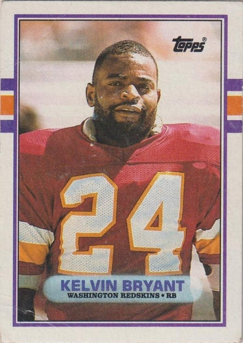 #261 Kelvin Bryant - Washington Redskins - 1989 Topps Football