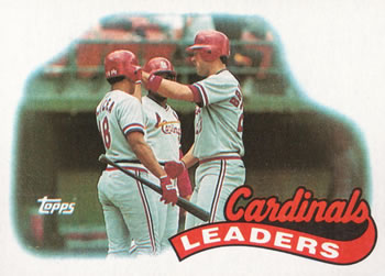 #261 Cardinals Leaders - St. Louis Cardinals - 1989 Topps Baseball