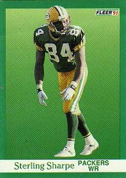 #261 Sterling Sharpe - Green Bay Packers - 1991 Fleer Football