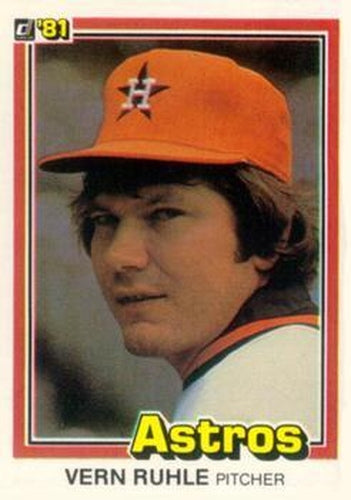 #261a Vern Ruhle - Houston Astros - 1981 Donruss Baseball