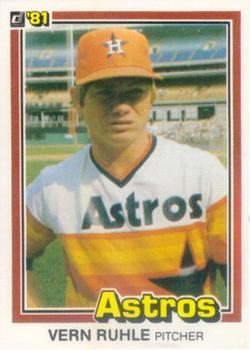 #261b Vern Ruhle - Houston Astros - 1981 Donruss Baseball