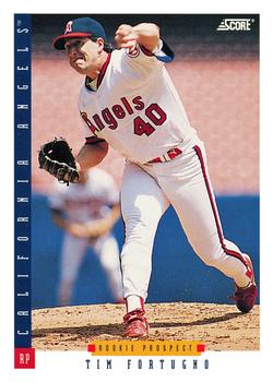 #262 Tim Fortugno - California Angels - 1993 Score Baseball