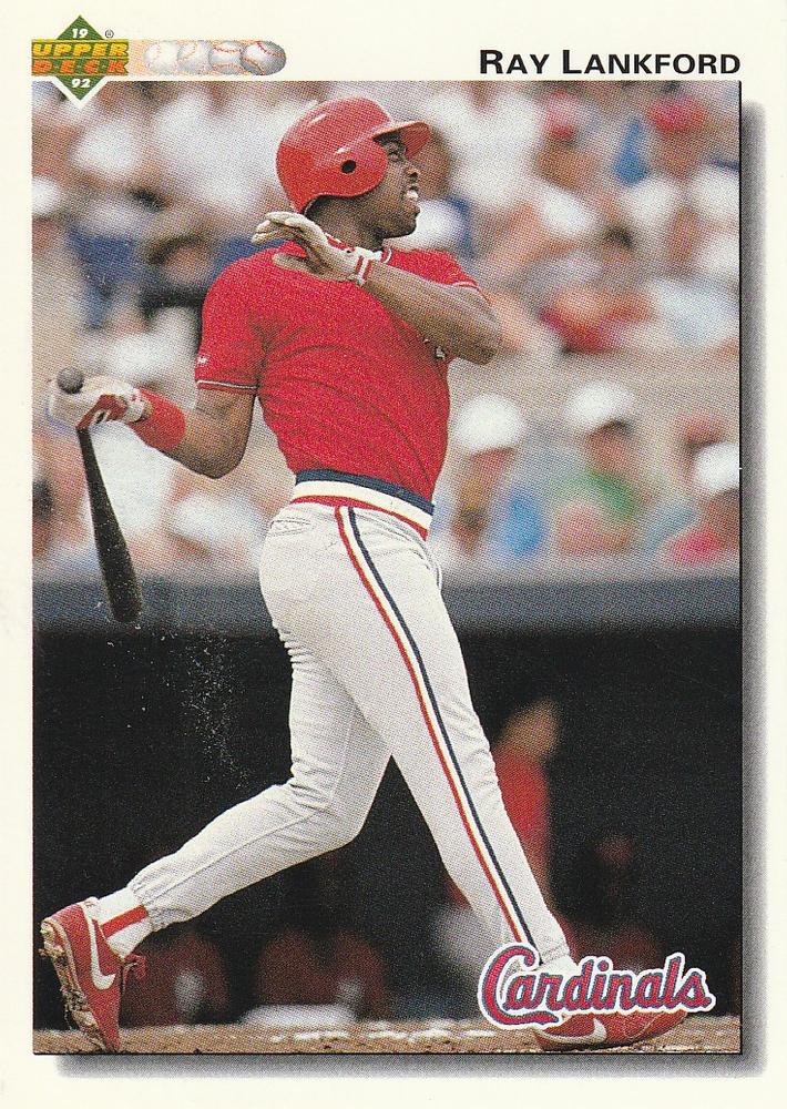 #262 Ray Lankford - St. Louis Cardinals - 1992 Upper Deck Baseball