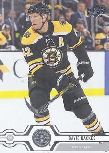 #262 David Backes - Boston Bruins - 2019-20 Upper Deck Hockey