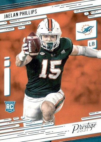 #262 Jaelan Phillips - Miami Dolphins - 2021 Panini Prestige Football