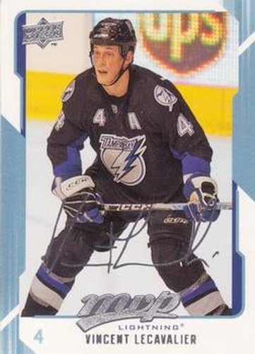 #262 Vincent Lecavalier - Tampa Bay Lightning - 2008-09 Upper Deck MVP Hockey
