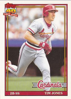#262 Tim Jones - St. Louis Cardinals - 1991 O-Pee-Chee Baseball