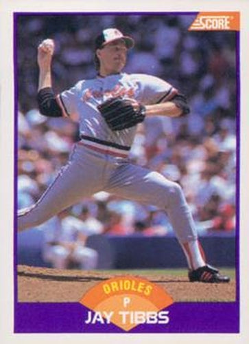 #262 Jay Tibbs - Baltimore Orioles - 1989 Score Baseball