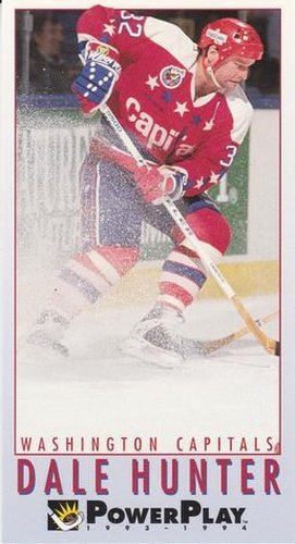 #262 Dale Hunter - Washington Capitals - 1993-94 Fleer PowerPlay Hockey