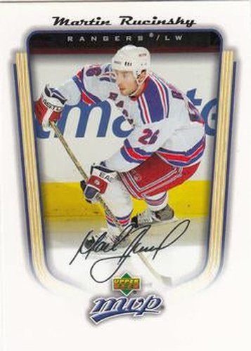 #262 Martin Rucinsky - New York Rangers - 2005-06 Upper Deck MVP Hockey