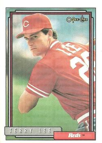 #262 Terry Lee - Cincinnati Reds - 1992 O-Pee-Chee Baseball