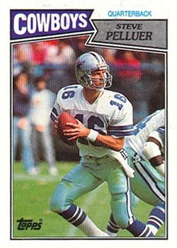 #262 Steve Pelluer - Dallas Cowboys - 1987 Topps Football