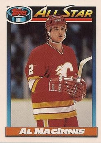#262 Al MacInnis - Calgary Flames - 1991-92 Topps Hockey