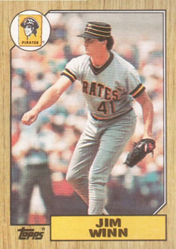 #262 Jim Winn - Pittsburgh Pirates - 1987 Topps Baseball