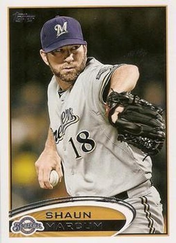 #262 Shaun Marcum - Milwaukee Brewers - 2012 Topps Baseball