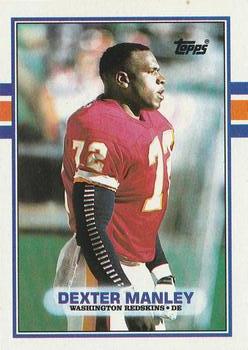 #262 Dexter Manley - Washington Redskins - 1989 Topps Football