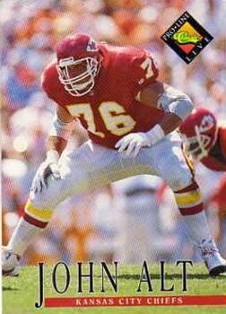 #262 John Alt - Kansas City Chiefs - 1994 Pro Line Live Football