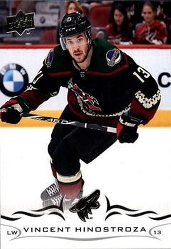 #262 Vincent Hinostroza - Arizona Coyotes - 2018-19 Upper Deck Hockey