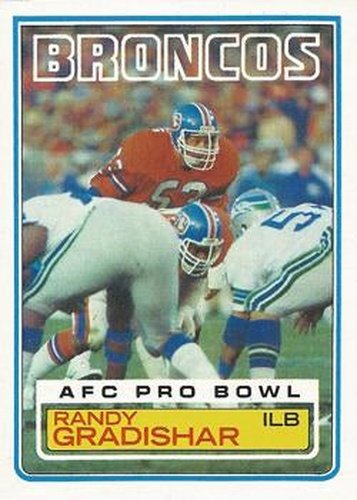 #262 Randy Gradishar - Denver Broncos - 1983 Topps Football