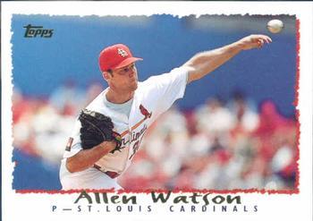 #262 Allen Watson - St. Louis Cardinals - 1995 Topps Baseball