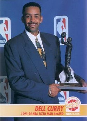 #262 Dell Curry - Charlotte Hornets - 1994-95 Hoops Basketball
