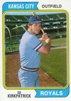 #262 Ed Kirkpatrick - Kansas City Royals - 1974 Topps Baseball