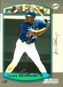 #262 Gary Matthews Jr. - San Diego Padres - 2000 Bowman Baseball