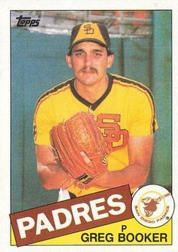 #262 Greg Booker - San Diego Padres - 1985 Topps Baseball
