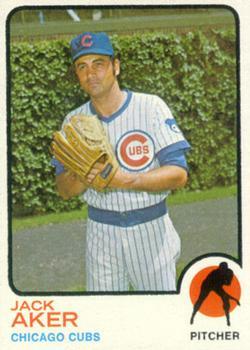 #262 Jack Aker - Chicago Cubs - 1973 Topps Baseball