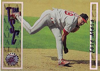 #262 Jose Mesa - Cleveland Indians - 1996 Stadium Club Baseball