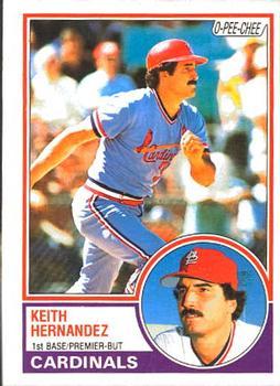 #262 Keith Hernandez - St. Louis Cardinals - 1983 O-Pee-Chee Baseball