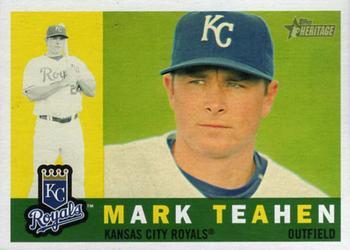 #262 Mark Teahen - Kansas City Royals - 2009 Topps Heritage Baseball