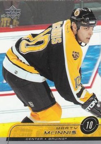 #262 Marty McInnis - Boston Bruins - 2002-03 Upper Deck Hockey