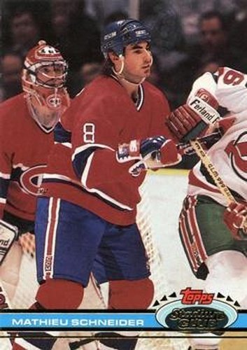 #262 Mathieu Schneider - Montreal Canadiens - 1991-92 Stadium Club Hockey