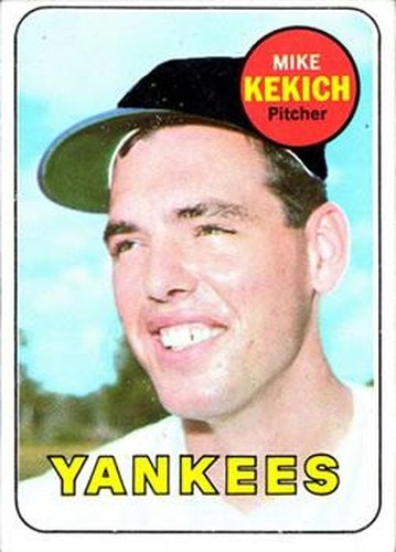#262 Mike Kekich - New York Yankees - 1969 Topps Baseball
