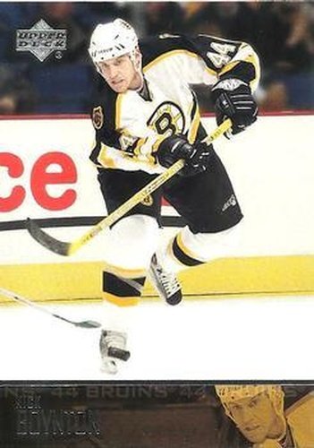 #262 Nick Boynton - Boston Bruins - 2003-04 Upper Deck Hockey