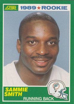 #262 Sammie Smith - Miami Dolphins - 1989 Score Football