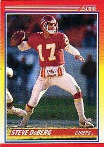 #262 Steve DeBerg - Kansas City Chiefs - 1990 Score Football