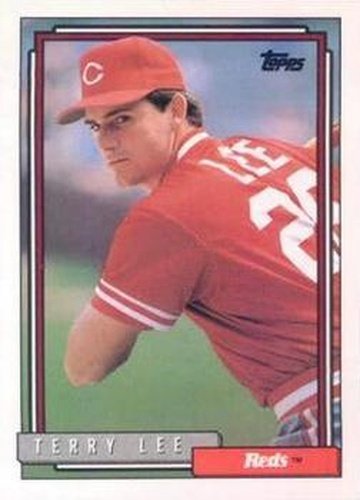 #262 Terry Lee - Cincinnati Reds - 1992 Topps Baseball
