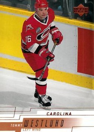 #262 Tommy Westlund - Carolina Hurricanes - 2000-01 Upper Deck Hockey