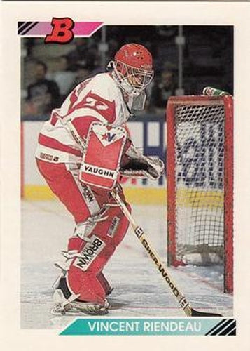 #262 Vincent Riendeau - Detroit Red Wings - 1992-93 Bowman Hockey