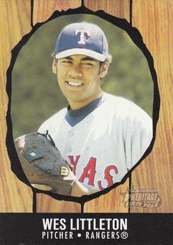 #262 Wes Littleton - Texas Rangers - 2003 Bowman Heritage Baseball