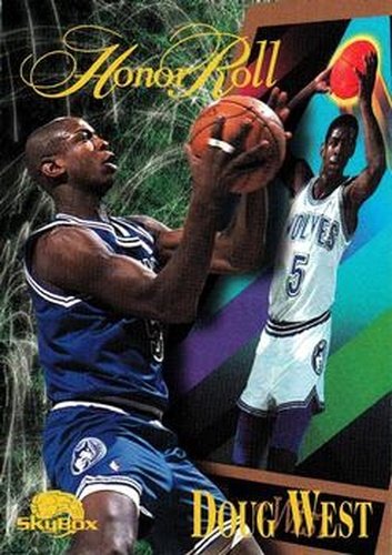 #262 Doug West - Minnesota Timberwolves - 1995-96 SkyBox Premium Basketball