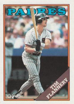 #262 Tim Flannery - San Diego Padres - 1988 O-Pee-Chee Baseball