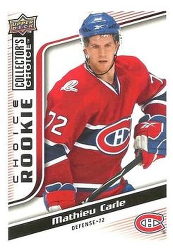 #262 Mathieu Carle - Montreal Canadiens - 2009-10 Collector's Choice Hockey