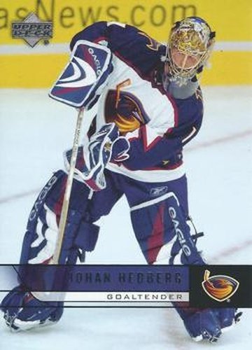 #262 Johan Hedberg - Atlanta Thrashers - 2006-07 Upper Deck Hockey